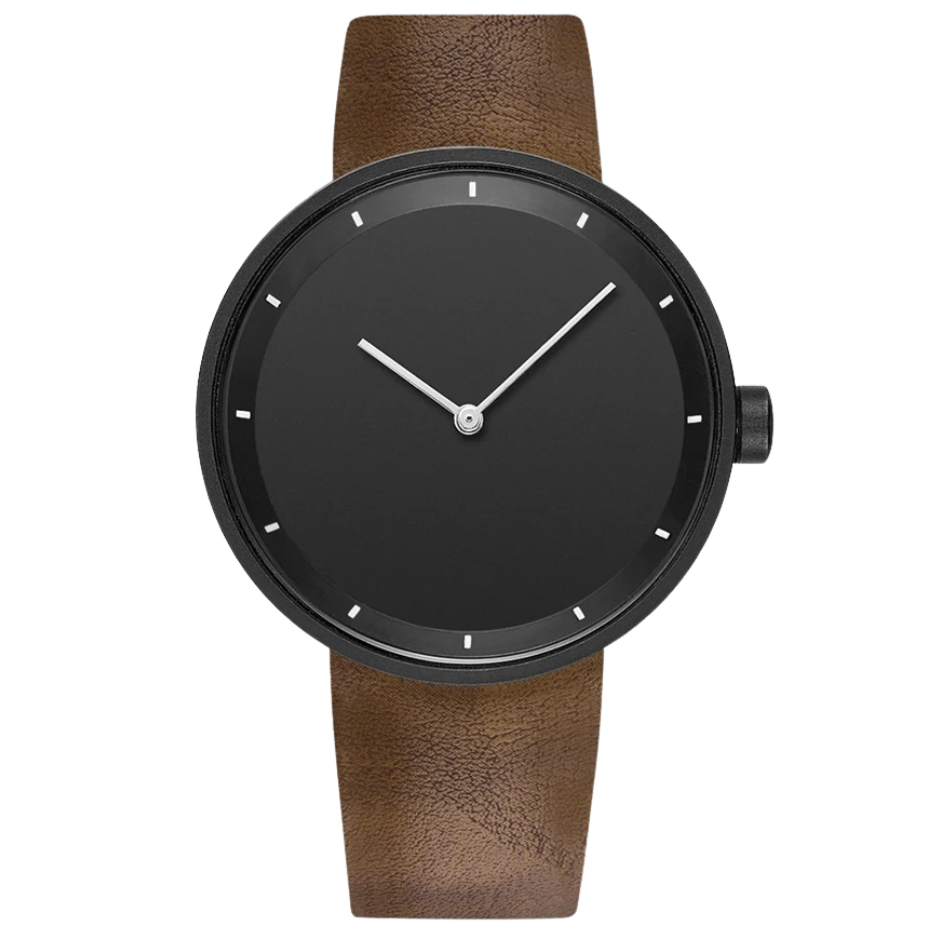 RELÒGIO MINIMALISTA MILANO CLASSIC COM PULSEIRA DE COURO